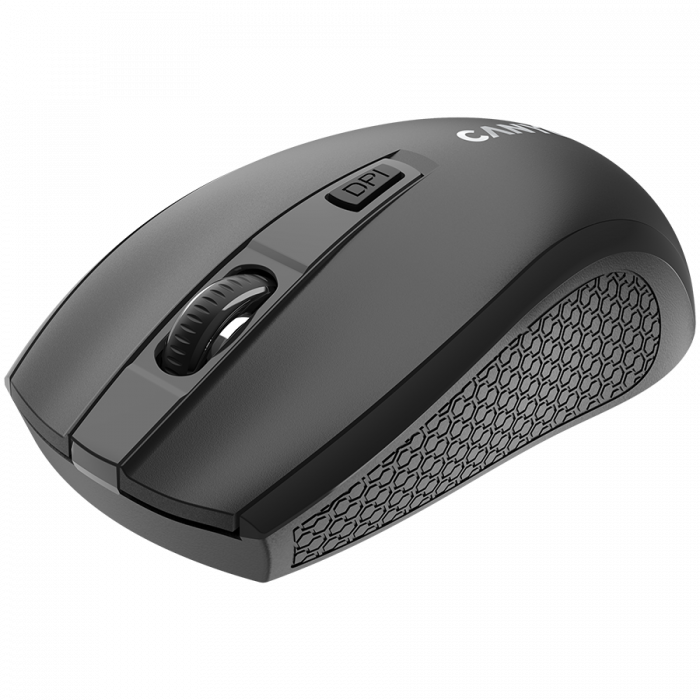CANYON MW-7, 2.4Ghz wireless mouse, 6 buttons, DPI 800/1200/1600, with 1 AA battery ,size 110*60*37mm,58g,black [2]