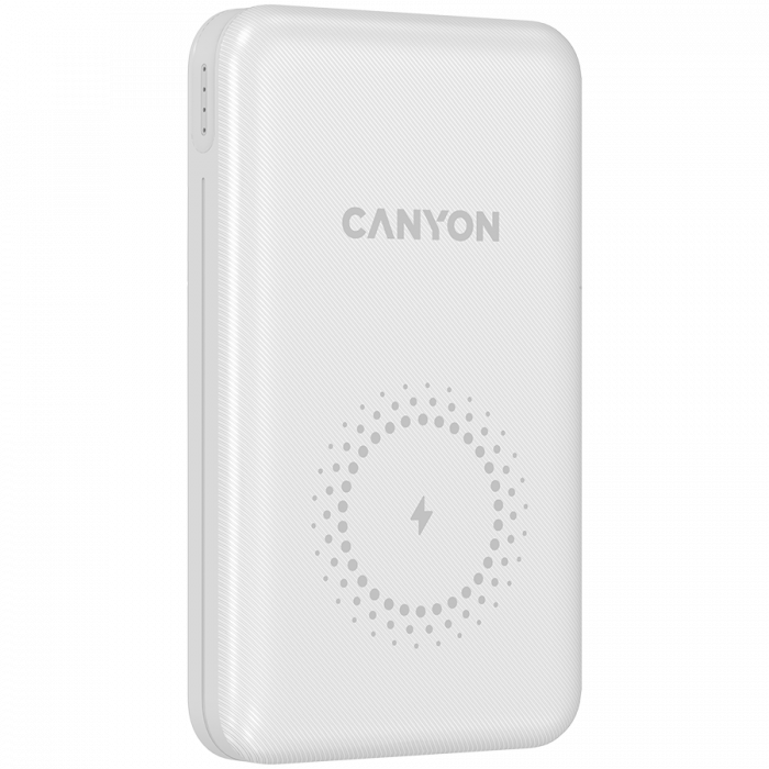 CANYON PB-1001, 18W PD+QC 3.0+10W Magnet wireless charger powerbank 10000mAh Li-poly battery,Lightning Input: DC5V/2A, 9V/2A Type c PD Input DC5V/3A, 9V/2A，Type C PD utput:5V/3A,9V/2.2A,12V/1.5AQC 3.0 [3]
