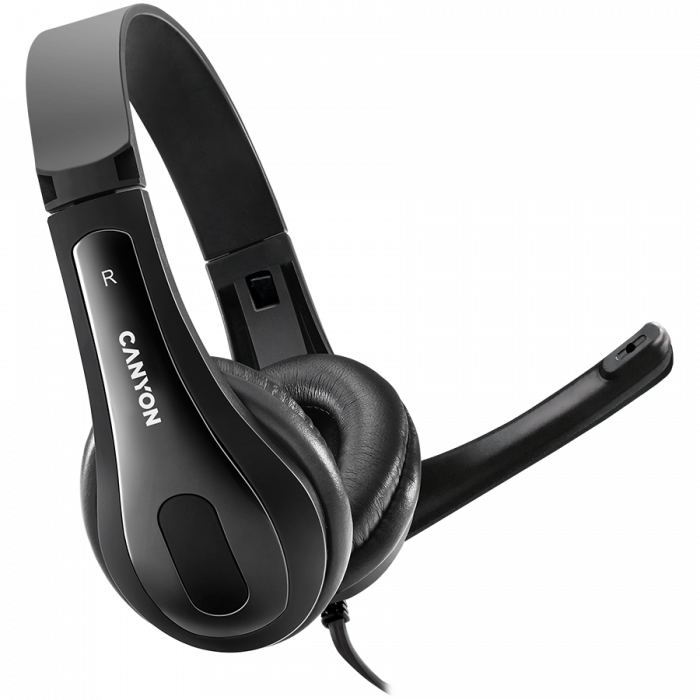CANYON PC headset CHSU-1 PC Mic USB 2m Black [1]