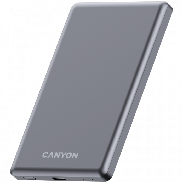 CANYON power bank OnPower 505 slim Magsafe 5000 mAh PD20W Dark Grey [2]