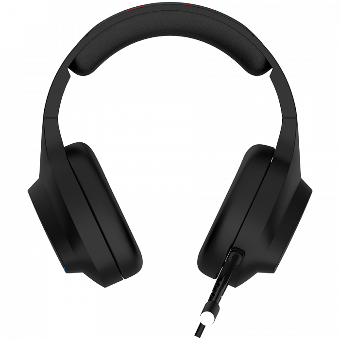 CANYON Shadder GH-6, RGB gaming headset with Microphone, Microphone frequency response: 20HZ~20KHZ,  ABS+ PU leather, USB*1*3.5MM jack plug, 2.0M PVC cable, weight: 300g, Black [3]