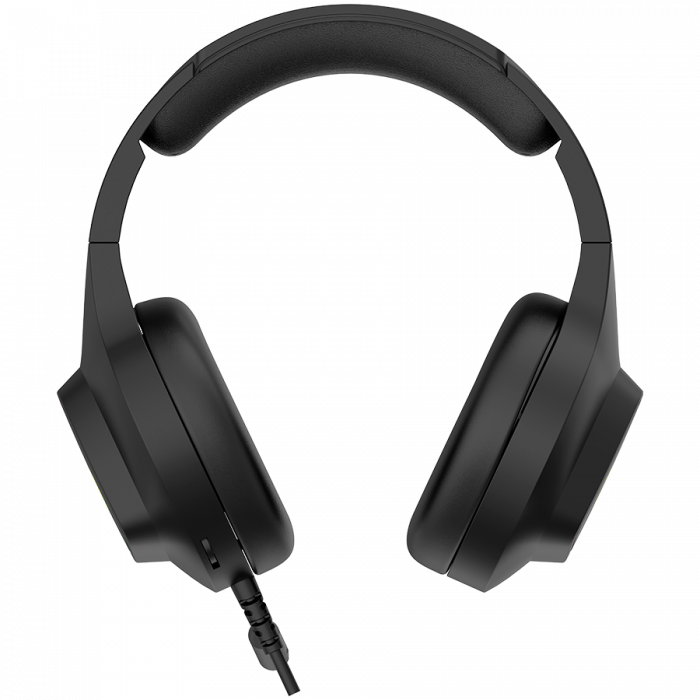 CANYON Shadder GH-6, RGB gaming headset with Microphone, Microphone frequency response: 20HZ~20KHZ,  ABS+ PU leather, USB*1*3.5MM jack plug, 2.0M PVC cable, weight: 300g, Black [4]