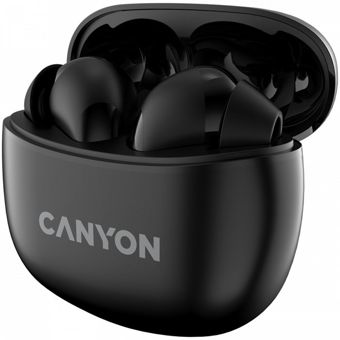 Canyon TWS-5 Bluetooth headset, with microphone, BT V5.3 JL 6983D4, Frequence Response:20Hz-20kHz, battery EarBud 40mAh*2+Charging Case 500mAh, type-C cable length 0.24m, size: 58.5*52.91*25.5mm, 0.03 [3]