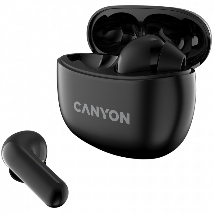 Canyon TWS-5 Bluetooth headset, with microphone, BT V5.3 JL 6983D4, Frequence Response:20Hz-20kHz, battery EarBud 40mAh*2+Charging Case 500mAh, type-C cable length 0.24m, size: 58.5*52.91*25.5mm, 0.03 [2]