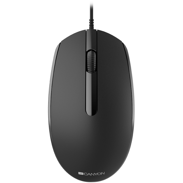 Canyon Wired  optical mouse with 3 buttons, DPI 1000, with 1.5M USB cable, black, 65*115*40mm, 0.1kg [4]