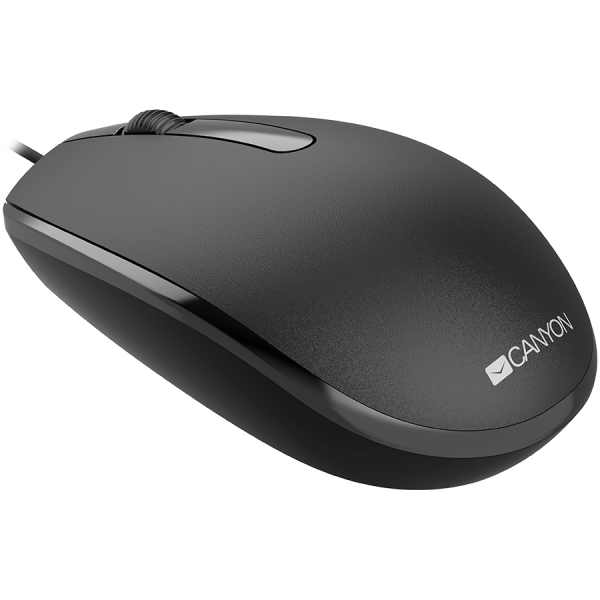 Canyon Wired  optical mouse with 3 buttons, DPI 1000, with 1.5M USB cable, black, 65*115*40mm, 0.1kg [3]
