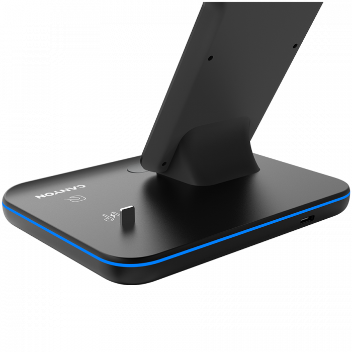 CANYON wireless charger WS-302 15W 3in1 Black [4]