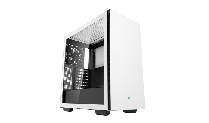 CARCASA DEEPCOOL, Middle Tower, ATX, "CH510 WH", fara sursa, sticla securizata, 1 x 120mm fan, USB 3.0 x 2, Jack 3.5mm x 1,  white, "R-CH510-WHNNE1-G-1" [2]