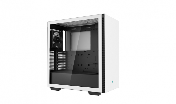 CARCASA DEEPCOOL, Middle Tower, ATX, "CH510 WH", fara sursa, sticla securizata, 1 x 120mm fan, USB 3.0 x 2, Jack 3.5mm x 1,  white, "R-CH510-WHNNE1-G-1" [3]