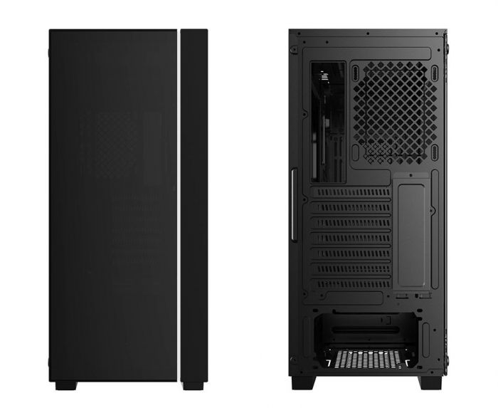 CARCASA DEEPCOOL, Middle Tower, E-ATX, fara sursa, sticla securizata, USB 2.0 x 2, USB 3.0 x 1, Jack 3.5mm x 2, mesh, RGB LED strip, "MATREXX 55 V3" "DP-ATX-MATREXX55V3" [6]