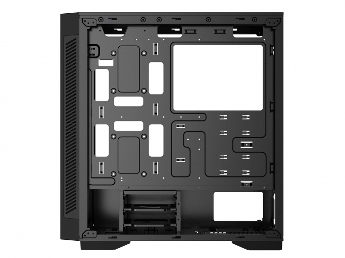 CARCASA DEEPCOOL, Middle Tower, E-ATX, fara sursa, sticla securizata, USB 2.0 x 2, USB 3.0 x 1, Jack 3.5mm x 2, mesh, RGB LED strip, "MATREXX 55 V3" "DP-ATX-MATREXX55V3" [5]