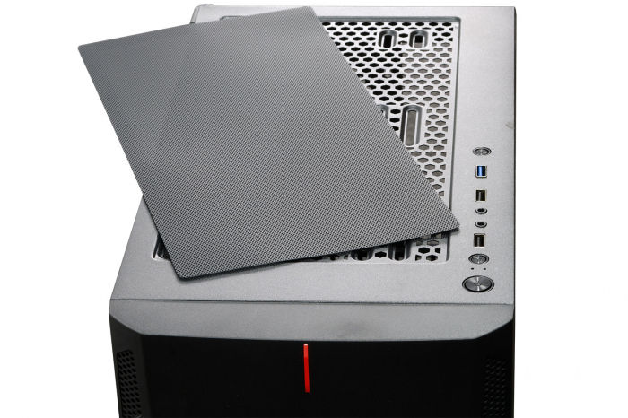 CARCASA  SPACER - gaming, Middle Tower, ATX, "HUNTER", fara sursa, usa sticla securizata (balama), USB 2.0 x 2, USB 3.0 x 1, Jack 3.5mm x 2, mesh , "SPGC-HUNTER" [5]