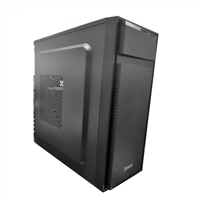 CARCASA SPACER - office, Middle Tower, ATX, fara sursa, USB 2.0 x 2, USB 3.0 x 1, PSU shroud, black "SPCS-OC-TOP" [2]