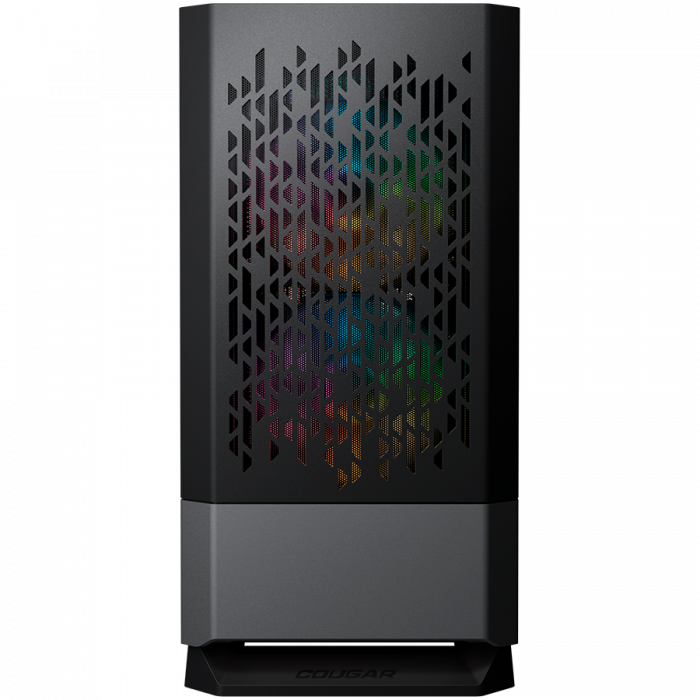 COUGAR | MG140 Air RGB Black | PC Case | Mini Tower / Air Vents Front Panel / 3 x ARGB Fans / 4mm TG Left Panel [7]