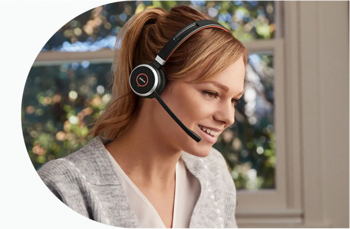 Casti Jabra EVOLVE 40 UC Stereo, Negru/Rosu [3]