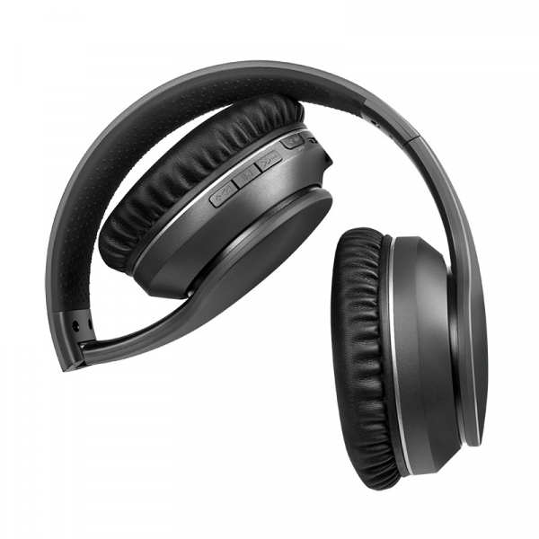 CASTI LOGILINK  bluetooth, cu microfon , bluetooth v5.0, Charging time: pana la 3h, Playing time: pana la 15h, activ noise cancelling, banda reglabila, pliabile, black "BT0053" [2]