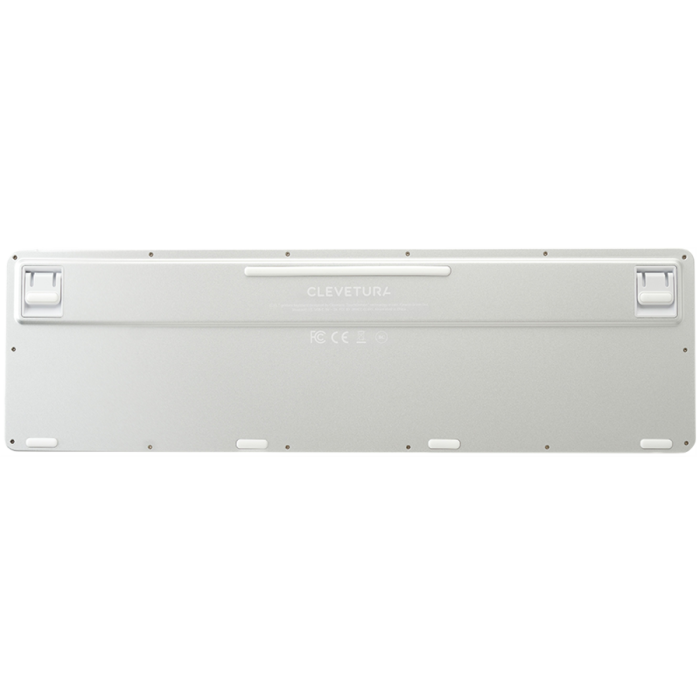 CLEVETURA CLVX 1 Touch-On-Keys AI Wireless Keyboard, ANSI US Mac layout, Scissor Switches, Aluminum Chassis, Interactive RGB, Mac/iPad/AppleTV/PC support [6]