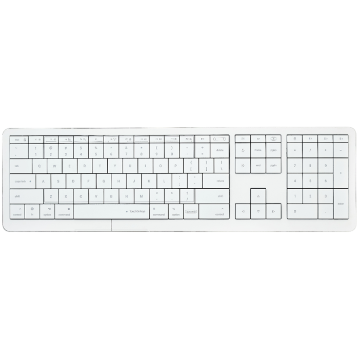 CLEVETURA CLVX 1 Touch-On-Keys AI Wireless Keyboard, ANSI US Mac layout, Scissor Switches, Aluminum Chassis, Interactive RGB, Mac/iPad/AppleTV/PC support [7]