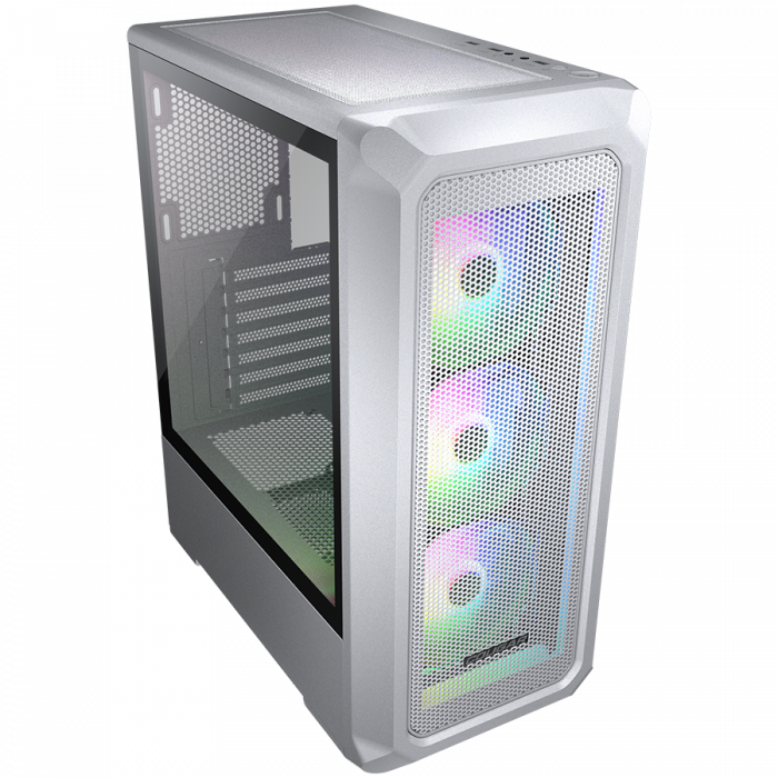 COUGAR | Archon 2 Mesh RGB (White) | PC Case | Mid Tower / Mesh Front Panel / 3 x ARGB Fans / 3mm TG Left Panel [3]