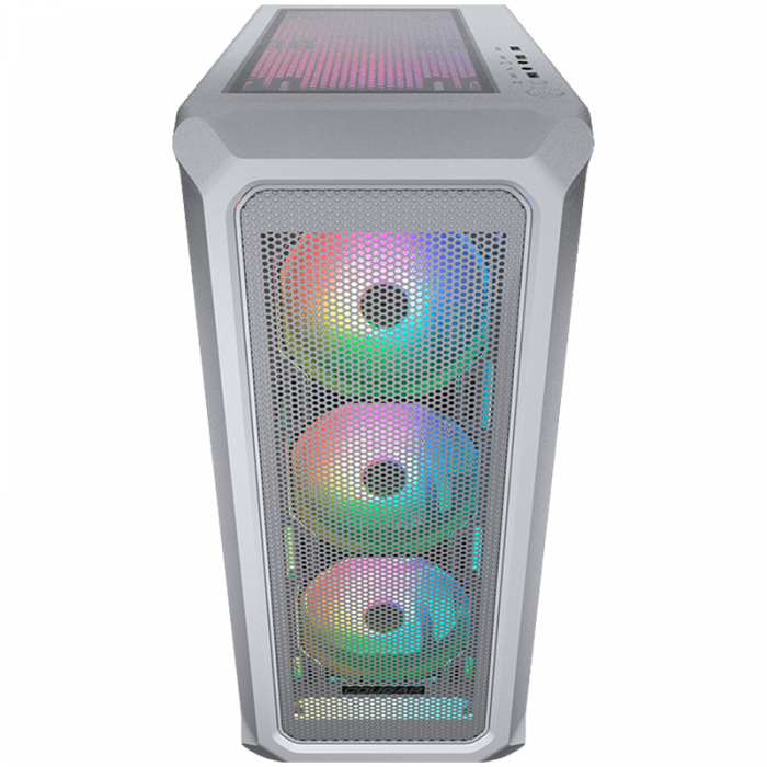 COUGAR | Archon 2 Mesh RGB (White) | PC Case | Mid Tower / Mesh Front Panel / 3 x ARGB Fans / 3mm TG Left Panel + COUGAR PSU STC600 / 600W Preinstalled [2]