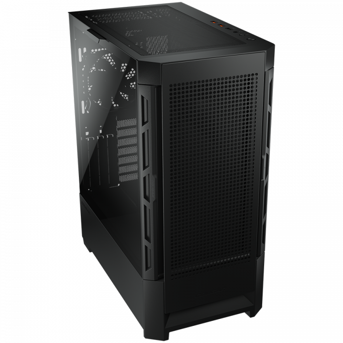 COUGAR | Case Airface Black | PC Case | Mid Tower / Mesh Front Panel / 1 x 120mm Fan / TG Left Panel / Black [3]