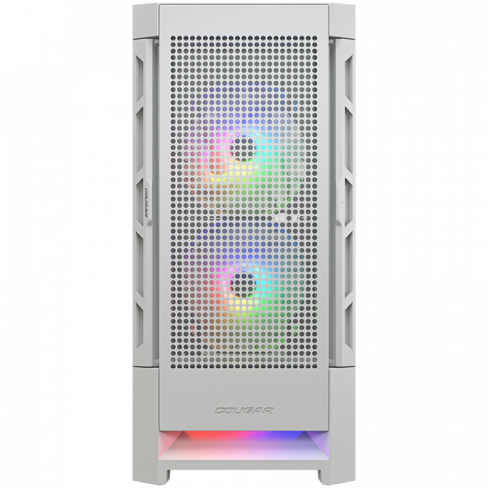 COUGAR | Case Airface RGB White | PC Case | Mid Tower / Mesh Front Panel / 2 x 140mm ARGB Fans / 1x 120mm ARGB Fan / TG Left Panel / White [2]