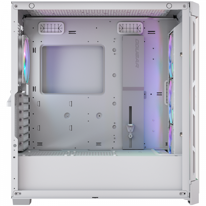 COUGAR | Duoface Pro RGB White | PC Case | Mid Tower / TG & Airflow Front Panel / 4 x ARGB Fans / TG Left Panel [3]