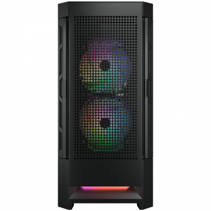 COUGAR | Duoface RGB Black | PC Case | Mid Tower / Airflow Front Panel / 2 x 140mm & 1x 120mm ARGB Fans incl. / TG Left Panel [3]