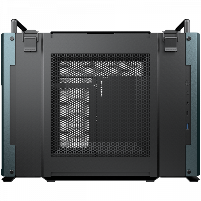 COUGAR | DUST 2 Iron Gray | PC Case | Mini-ITX / Anodized Aluminum Front and Back Panels / 2 x 120mm Fan [6]