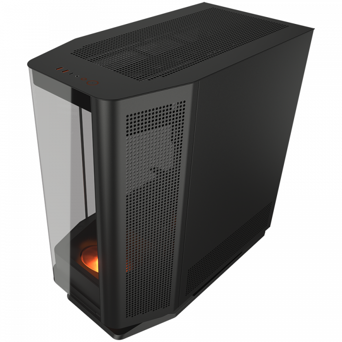 COUGAR | FV270 Black | PC Case | Mid tower / Tempered, Curved Glass Perimeter / Quick Detachable Air Filters / Up to 9 Fans (1x120mm RGB Preinstalled) / Black [8]