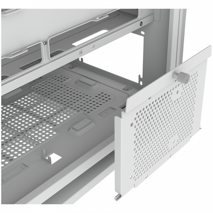 COUGAR | FV270 White | PC Case | Mid tower / Tempered, Curved Glass Perimeter / Quick Detachable Air Filters / Up to 9 Fans (1x120mm RGB Preinstalled) / White [17]