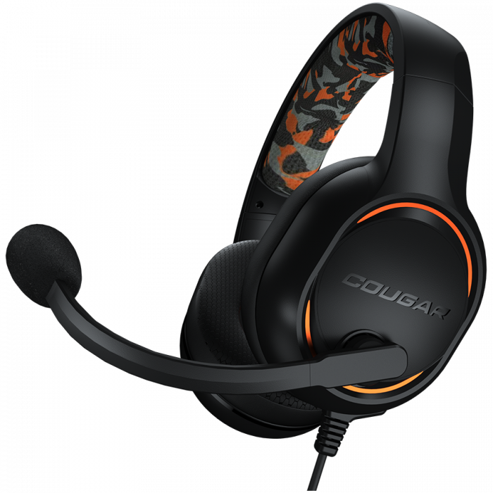 Cougar I DIVE I Headset I Driver 50mm / 9.7mm noise cancelling Mic. / Stereo 3.5mm 4-pole and 3-pole PC adapter / Black [1]