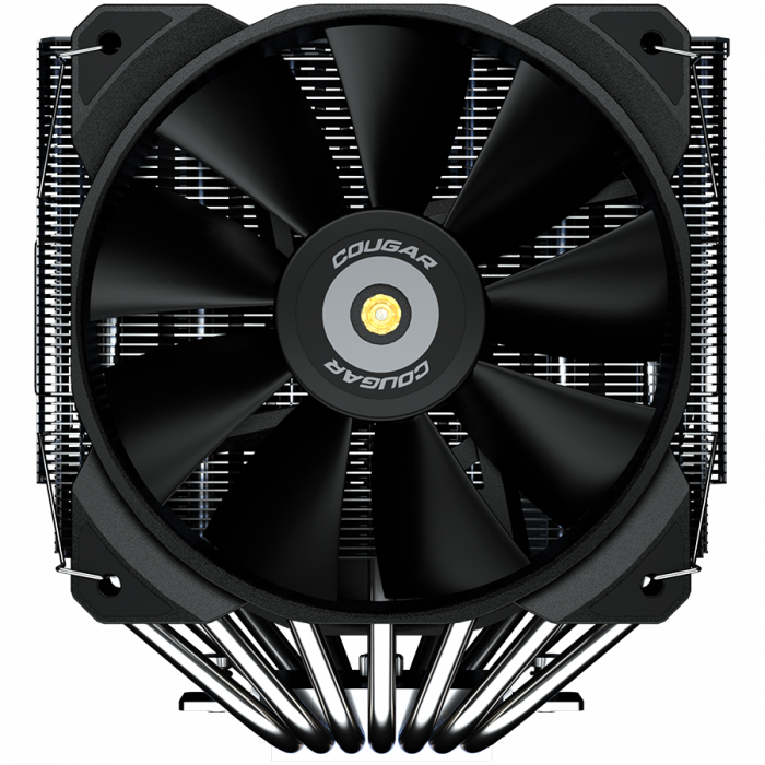 Cougar I Forza 135 I Dual Tower Air Cooling I 128 x 140 x 160mm / Reflow / 1x 140mm & 1x 120mm HDB fans incl. clips for 3rd fan / 1391g [2]