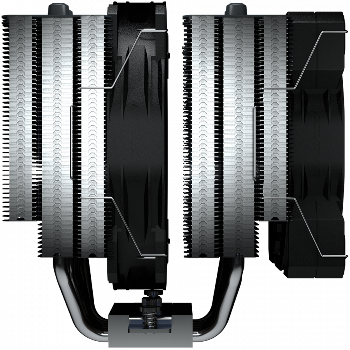 Cougar I Forza 135 I Dual Tower Air Cooling I 128 x 140 x 160mm / Reflow / 1x 140mm & 1x 120mm HDB fans incl. clips for 3rd fan / 1391g [4]