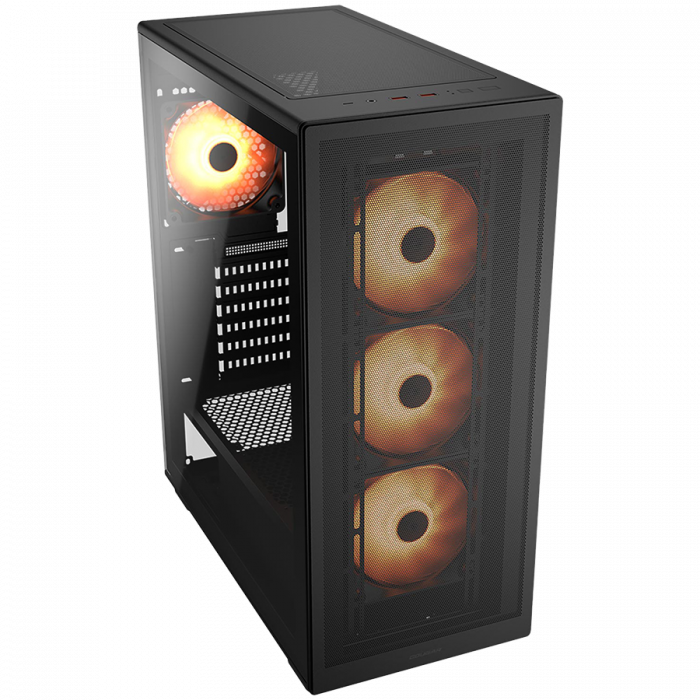 COUGAR MX220 RGB PC Case, Mid Tower, Black [2]