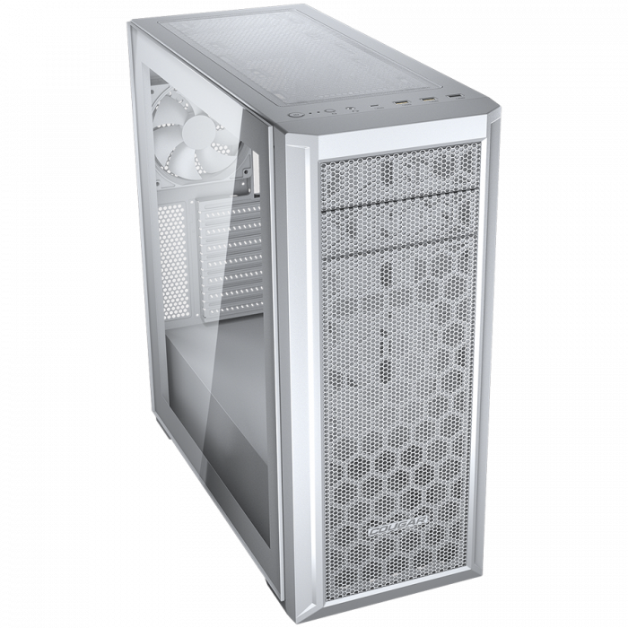 COUGAR | MX330-G Pro White | PC Case | Mid Tower / Mesh Front Panel / 1 x 120mm Fan / TG Left Panel [2]