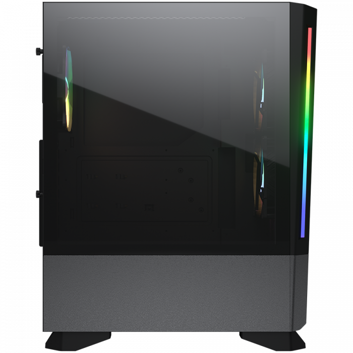 COUGAR | MX430 Air RGB Black | PC Case | Mid Tower / Air Vents Front Panel with ARGB strips / 3 x ARGB Fans / 4mm TG Left Panel [5]