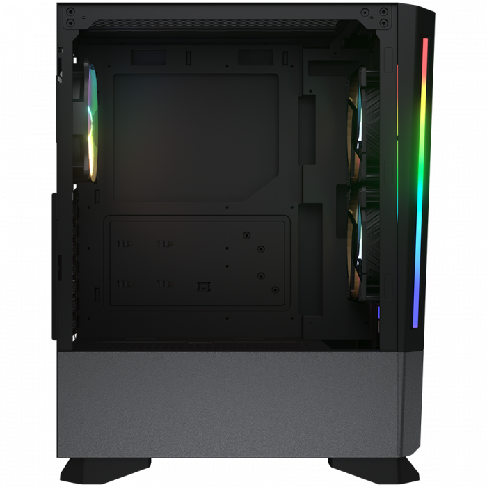 COUGAR | MX430 Air RGB Black | PC Case | Mid Tower / Air Vents Front Panel with ARGB strips / 3 x ARGB Fans / 4mm TG Left Panel [6]
