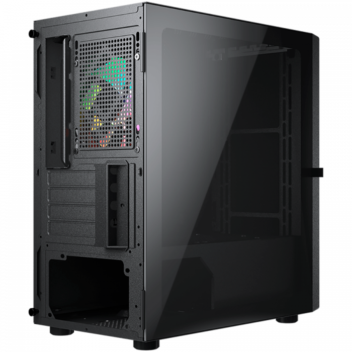 COUGAR | Purity RGB Black | PC Case | Mini Tower / TG Front Panel with ARGB strip / 1 x ARGB Fan / 3mm TG Left Panel [5]