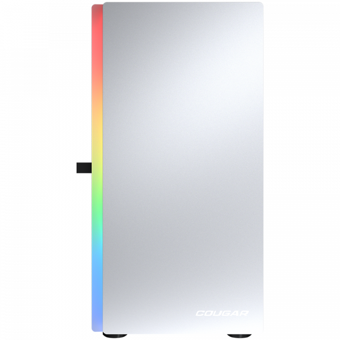 COUGAR | Purity RGB White | PC Case | Mini Tower / TG Front Panel with ARGB strip / 1 x ARGB Fan / 3mm TG Left Panel [2]