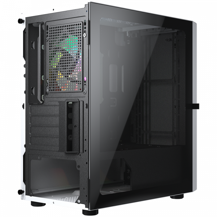 COUGAR | Purity RGB White | PC Case | Mini Tower / TG Front Panel with ARGB strip / 1 x ARGB Fan / 3mm TG Left Panel [7]