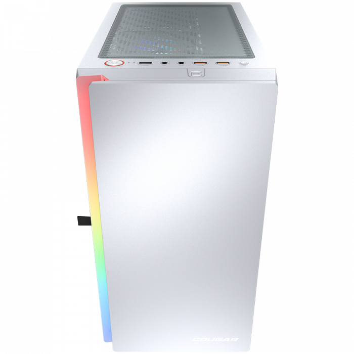 COUGAR | Purity RGB White | PC Case | Mini Tower / TG Front Panel with ARGB strip / 1 x ARGB Fan / 3mm TG Left Panel [4]