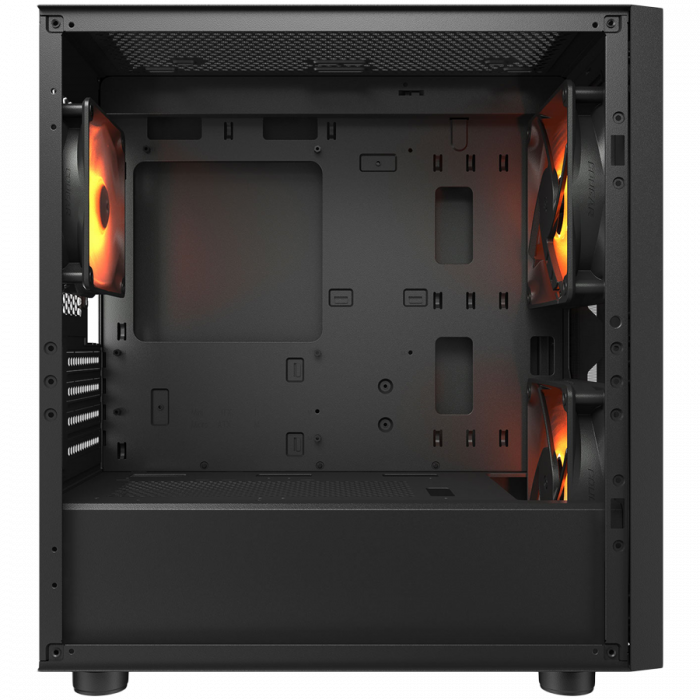 COUGAR | Uniface Mini RGB Black| PC Case | Mini Tower / Mesh Front Panel / 2 x 140mm RGB Fans + 1 x 120mm RGB Fan / TG Left Panel [4]