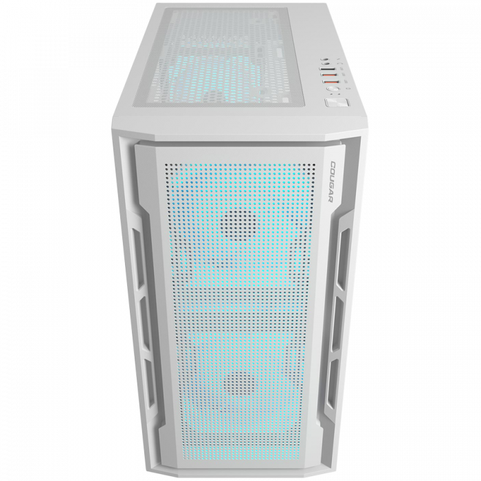 COUGAR | Uniface Mini RGB White| PC Case | Mini Tower / Mesh Front Panel / 2 x 140mm RGB Fans + 1 x 120mm RGB Fan / TG Left Panel [2]
