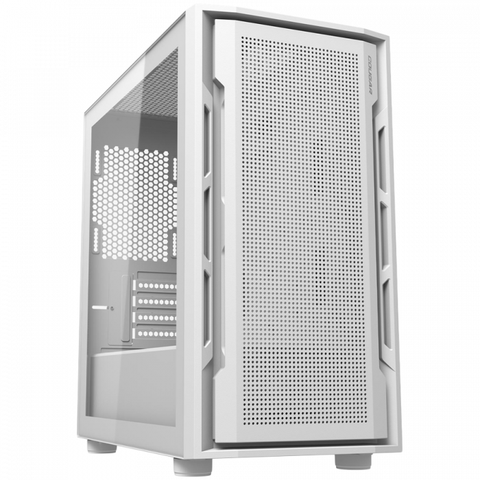 COUGAR | Uniface Mini White| PC Case | Mini Tower / Mesh Front Panel / 1 x 120mm Fan / TG Left Panel [1]