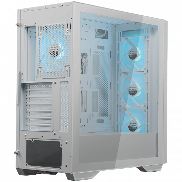 COUGAR | Uniface RGB White | PC Case | Mid Tower / Mesh Front Panel / 4 x 120mm ARGB Fans / TG Left Panel / White [7]