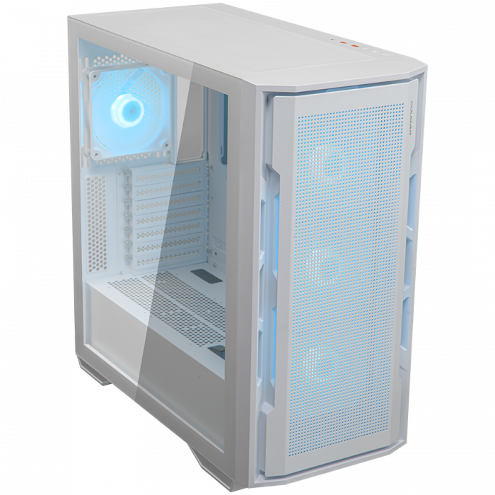 COUGAR | Uniface RGB White | PC Case | Mid Tower / Mesh Front Panel / 4 x 120mm ARGB Fans / TG Left Panel / White [8]