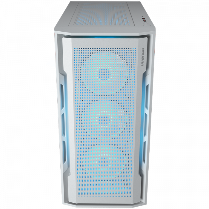 COUGAR | Uniface RGB White | PC Case | Mid Tower / Mesh Front Panel / 4 x 120mm ARGB Fans / TG Left Panel / White [10]