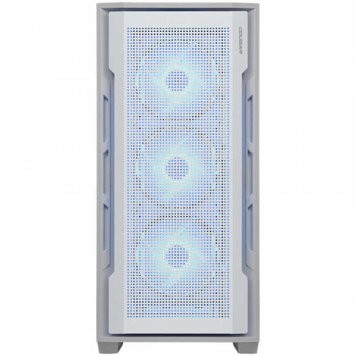 COUGAR | Uniface RGB White | PC Case | Mid Tower / Mesh Front Panel / 4 x 120mm ARGB Fans / TG Left Panel / White [2]