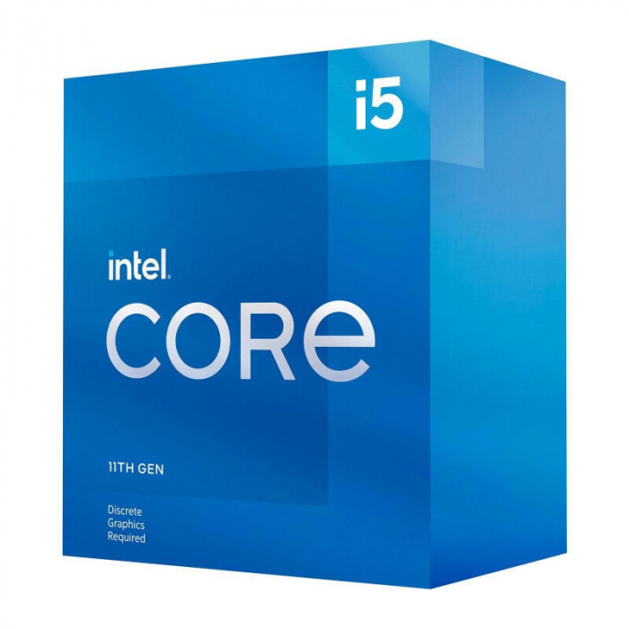 CPU INTEL, skt. LGA 1200 Core i5, i5-11400F, frecventa 2.6 GHz, turbo 4.4 GHz, 6 nuclee, putere 65 W, "BX8070811400F" [1]